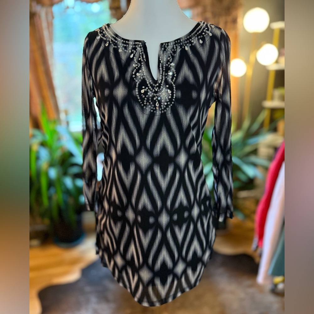 Inc International Beaded Top